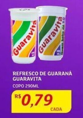 REFRESCO DE GUARANÁ GUARAVITA COPO 290ML