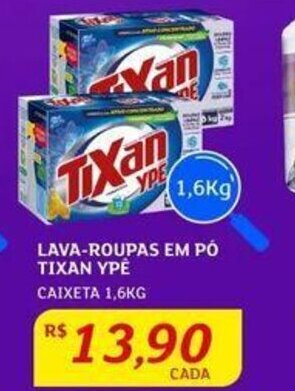 Assaí Atacadista LAVA-ROUPAS EM PÓ TIXAN YPE CAIXETA 1,6KG oferta