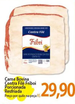 Atacadão Carne Bovina Contra Filé Friboi Porcionada Resfriada oferta