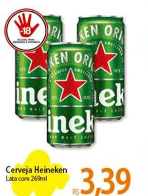 Atacadão Cerveja Heineken Lata com 269ml oferta