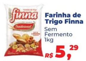 Farinha de Trigo Finna Sem Fermento 1kg
