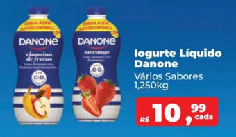 logurte Líquido Danone Vários Sabores 1,250kg