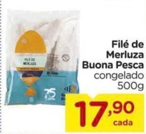 Carrefour Filé de Merluza Buona Pesca congelado 500g oferta