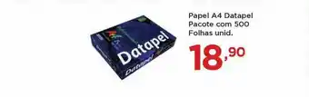 Apoio Mineiro Papel A4 Datapel Pacote Com 500 Folhas Unid. oferta