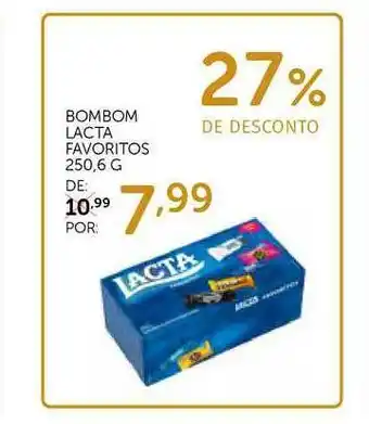 Bombom Lacta Favoritos 27% De Desconto 250.6g