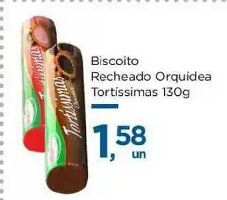 Super São Luiz Biscoito Recheado Orquídea Tortíssimas 130g oferta