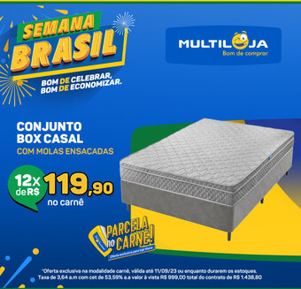 CONJUNTO BOX CASAL COM MOLAS ENSACADAS