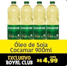 Royal Supermercados Óleo de Soja Cocamar 900ml oferta