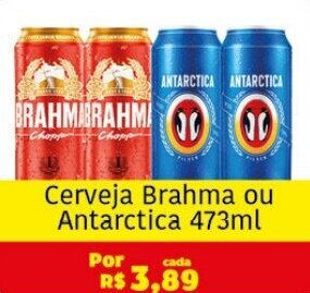 Royal Supermercados Cerveja Brahma ou Antarctica 473ml oferta