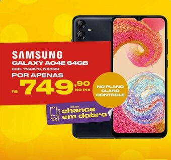 Casa e Vídeo SAMSUNG GALAXY A04E 64GB oferta