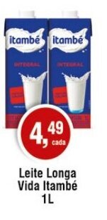 Royal Supermercados Leite Longa Vida Itambé 1L oferta