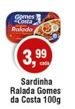 Sardinha Ralada Gomes da Costa 100g