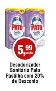 Desodorizador Sanitário Pato Pastilha com 20% de Desconto