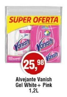 Royal Supermercados Alvejante Vanish Gel White+ Pink 1.2L oferta