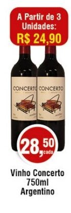Vinho Concerto 750ml Argentino