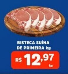 Supermercados Correia BISTECA SUÍNA DE PRIMEIRA kg oferta