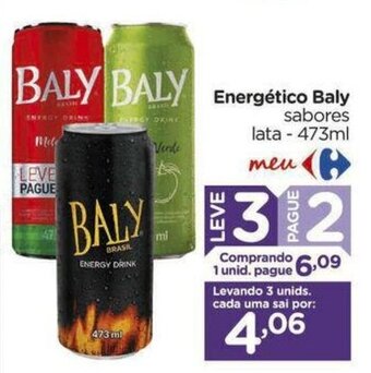 Carrefour Energético Baly sabores lata - 473ml oferta