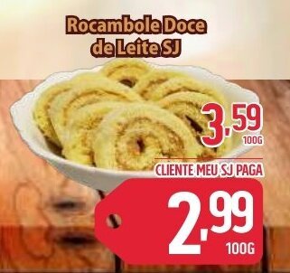 Sj Supermercados Rocambole Doce de Leite SJ oferta