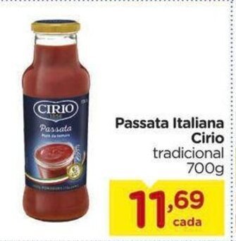 Passata Italiana Cirio tradicional 700g