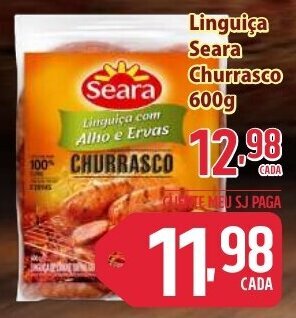 Linguiça Seara Churrasco 600g
