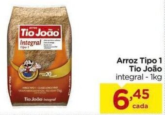 Carrefour Arroz Tipo 1 Tio João integral - 1kg oferta