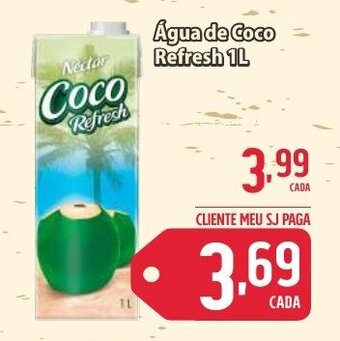 Sj Supermercados Água de Coco Refresh 1L oferta