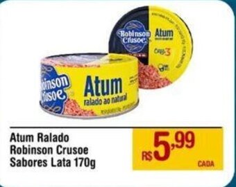 Max Atacadista Atum Ralado Robinson Crusoe Sabores Lata 170g oferta