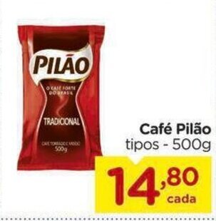 Carrefour Café Pilão tipos - 500g oferta