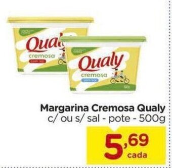 Carrefour Margarina Cremosa Qualy c/ou s/ sal - pote - 500g oferta