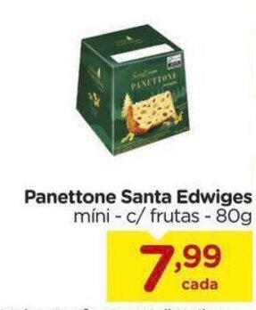Carrefour Panettone Santa Edwiges míni - c/ frutas - 80g oferta