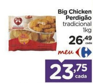 Carrefour Big Chicken Perdigão tradicional 1kg oferta