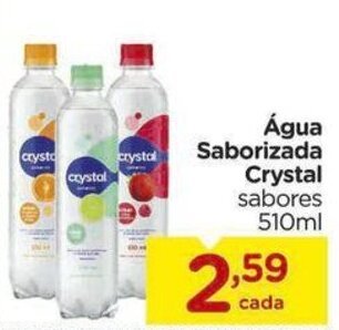 Carrefour Água Saborizada Crystal sabores 510ml oferta