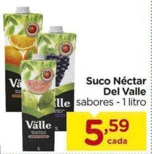 Carrefour Suco Néctar Del Valle sabores 1 litro oferta