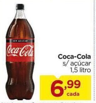 Carrefour Coca-Cola s/ açúcar 1,5 litro oferta