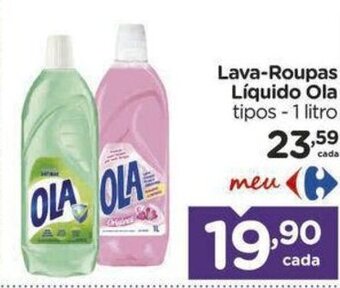 Carrefour Lava-Roupas Líquido Ola tipos - 1 litro oferta