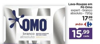 Carrefour Lava-Roupas em Pó Omo expert branco absoluto - 720g oferta