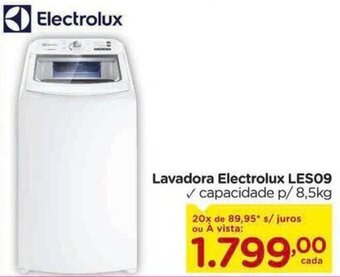 Carrefour Lavadora Electrolux LES09 ✓ capacidade p/ 8,5kg oferta