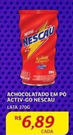 Assaí Atacadista ACHOCOLATADO EM PÓ ACTIV-GO NESCAU LATA 370G oferta