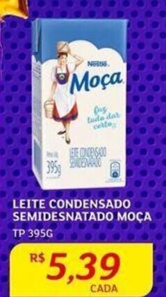 Assaí Atacadista LEITE CONDENSADO SEMIDESNATADO MOÇA TP 395G oferta