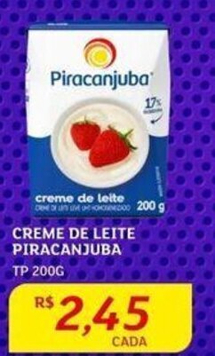 Assaí Atacadista CREME DE LEITE PIRACANJUBA TP 200G oferta