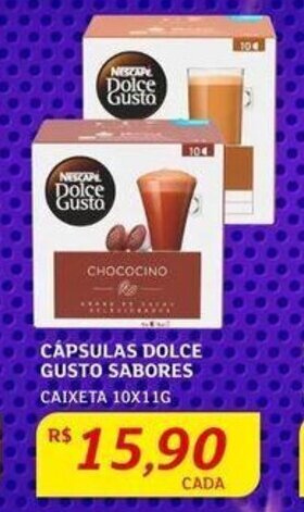 Assaí Atacadista CÁPSULAS DOLCE GUSTO SABORES CAIXETA 10X11G oferta