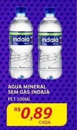 Assaí Atacadista ÁGUA MINERAL SEM GAS INDAIA PET 500ML oferta