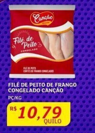 Assaí Atacadista FILÉ DE PEITO DE FRANGO CONGELADO CANÇÃO PC/KG oferta