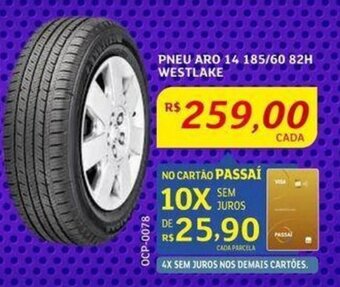 Assaí Atacadista PNEU ARO 14 185/60 82H WESTLAKE oferta