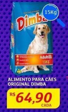 ALIMENTO PARA CÃES ORIGINAL DIMBA 15Kg