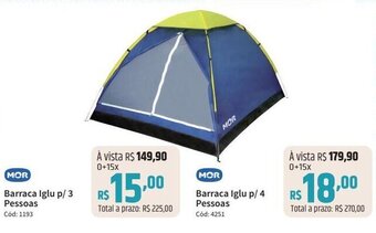 Deltasul MOR Barraca Iglu p/ 3 Pessoas oferta