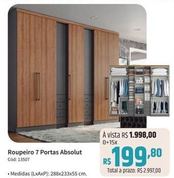 Deltasul Roupeiro 7 Portas Absolut Cód: 13507 oferta