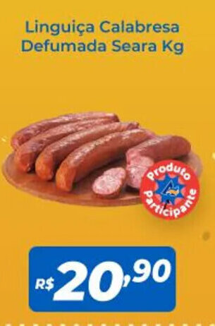 Atakarejo Linguiça Calabresa Defumada Seara Kg oferta
