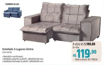 Deltasul Estofado 3 Lugares Sintra oferta