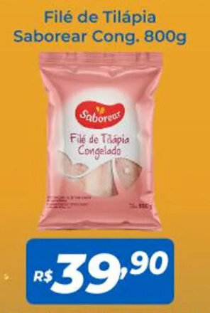 Atakarejo Filé de Tilápia Saborear Cong. 800g oferta